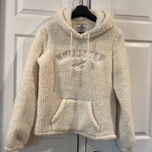Hollister fleece Sherpa hoody like new